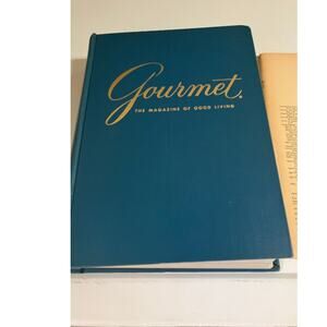 Gourmet Magazine Volume 32 1972 Hardback Bound Blue Cover + Index Vintage Cook